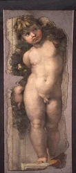 Putto with Festoon