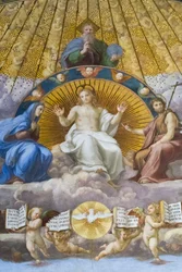 Disputation of the Holy Sacrament (detail)