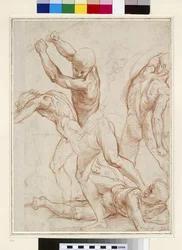 Combat of nude Men