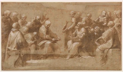 Study for The Disputation of the Holy Sacrament, 1508-1510