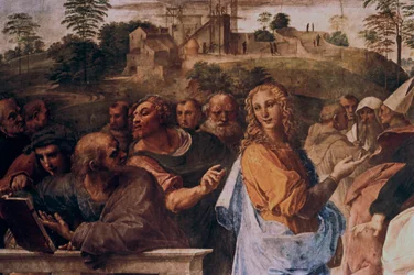The Disputation on the Holy Sacrament (detail), 1508-1509