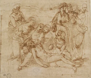 The Lamentation (study for the Entombment of Christ), early 16th century