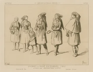 German National Costumes - Duchy of Saxe-Altenburg (1815)