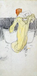 Red-headed Woman ... in the Bathroom