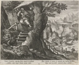 Saint Sabas as a Hermit (Hermits series) (Oraculum Anachoreticum series)