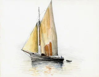 Boat (Gabare) on the Gironde Estuary