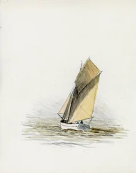 Boat (Gabare) on the Gironde Estuary