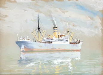 Cargo on the Gironde estuary