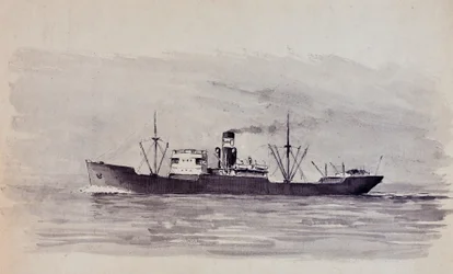 Cargo on the Gironde Estuary