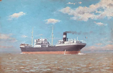 Cargo on the Gironde Estuary