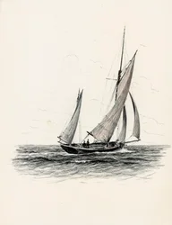 Gabare on the Gironde Estuary