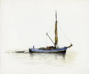 Gabare on the Gironde estuary