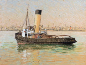 Tugboat in the Port of Bordeaux