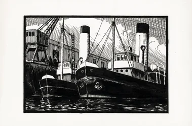 Ships Docked in the Port of Bordeaux