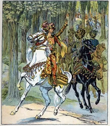 Horseback Thieves: Illustration for the Tale 