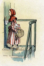 Little Red Riding Hood from the fairy tales by Charles Perrault