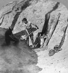 Sappers and Miners at Work, Ypres Salient, Belgium, World War I, c. 1915-1917