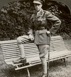 The Prince of Wales in military uniform, France, World War I, 1914-1918