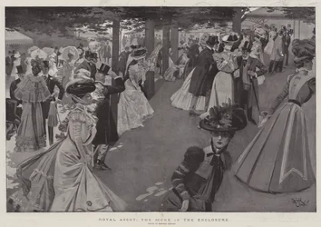 Royal Ascot, the Scene in the Enclosure