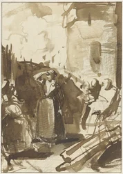 Woman Behind the Wall of a Besieged City (Kenau Simonsdochter Hasselaer?)