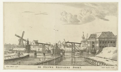View of the Third Regulierspoort in Amsterdam