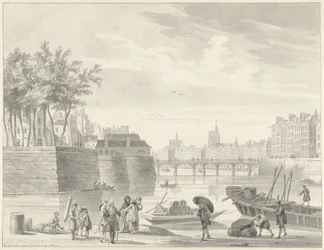 View of the Pont Rouge, Paris
