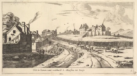 Entrance to the Suburb of Saint Marceau near Paris