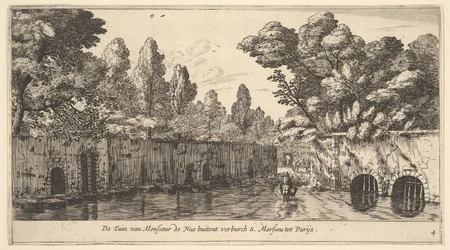 The Garden of M. de Nue Outside of the Suburb of S. Marceau near Paris