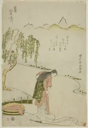 The Chofu Jewel River in Musashi Province, from an untitled series of Six Jewel Rivers