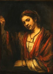 Young Woman at the Open Top Door