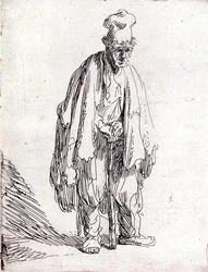 Beggar in a High Cap Standing