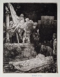 Drawing Deposition by Rembrandt