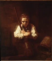 Girl with a Broom