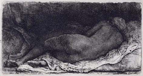 Black Woman Lying Down
