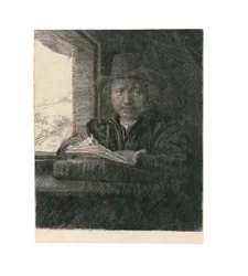 Self Portrait Drawing at a Window (1648)