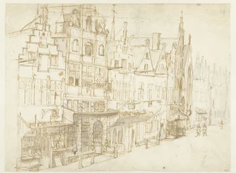 View of a Row of Houses in a City