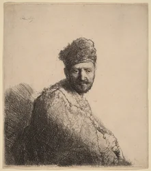 Bearded Man in a Furred Oriental Cap and Robe: The Artist