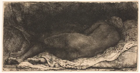 Black African Girl Lying Down