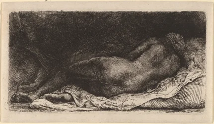 Black Woman Lying Down