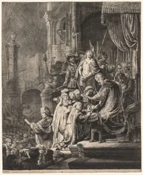 Christ Before Pilate: Large Plate, 1636