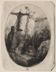 Christ Crucified Between Two Thieves: An Oval Plate