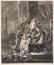 Jesus Before Pilate: Large Plate