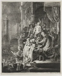 Christ Before Pilate: Large Plate