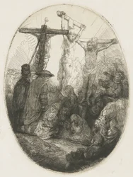 Christ Crucified Between the Two Thieves: An Oval Plate