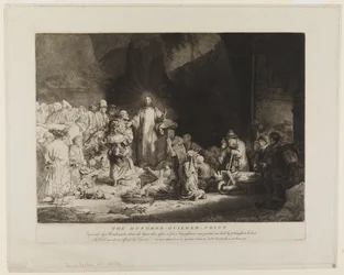 Christ with the Sick Around Him, Receiving Little Children