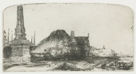 Cottage and Boundary Post on the Spaarndammerdijk (