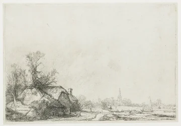 Cottages Beside a Canal: View of Ouderkerk aan de Amstel
