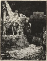 Descent from the Cross by Torchlight