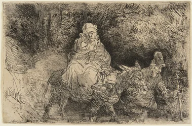 Flight into Egypt: The Holy Family Crossing a Brook