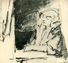 Girl Asleep in a Window, c. 1655